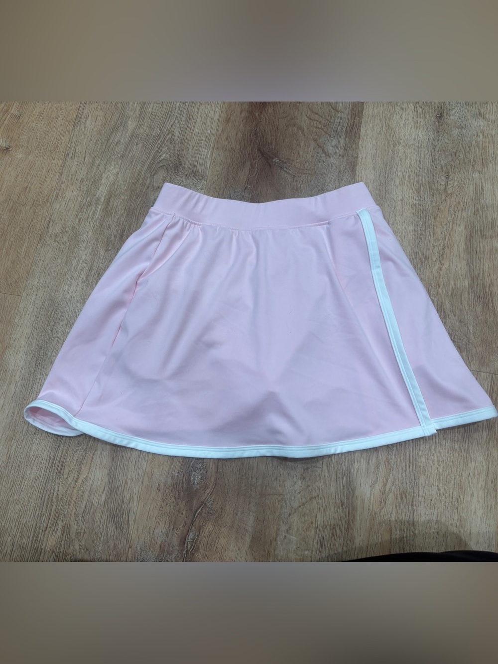 Yogalicious Light Pink Mini Skirt with White Trim